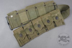 Original US WWII M1923 M1 Garand Cartridge Belt Boyt 43
