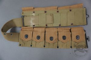 Original US WWII M1923 M1 Garand Cartridge Belt (Damaged)