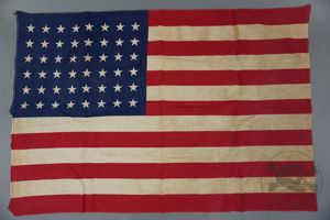 Original US WWII 48 Stars And Stripes Small Screen Printed …