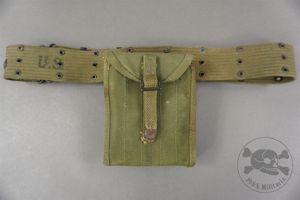 Original U.S. WWII M1936 Web Pistol Belt And Medical Pouch …