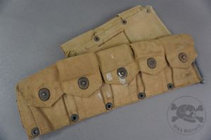 Original US WWII M1923 M1 Garand Cartridge Belt (Damaged)