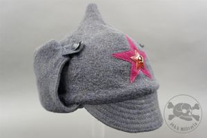 Original Pre-WWII Soviet Budenovka Winter Cap Size 58