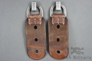 Original German WWII Pre/Early War Tornister Replacement D-Hook Set