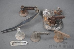 Original German WWII Tornister Back Shoulder Strap Fastener Hardware Lot