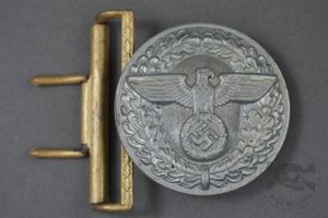 Original German WWII Political Leader Officer's Belt Buckle By Giesse …