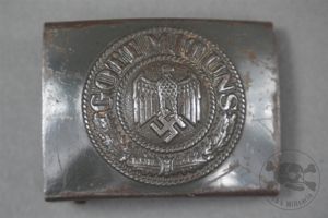Original German WWII Heer Steel EM/NCO Belt Buckle By Noelle …