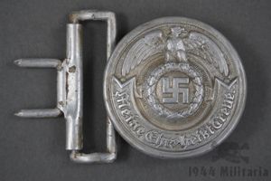 Original Waffen SS Officer's Aluminum Belt Buckle By Overhoff & …