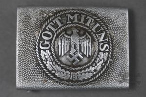 Original German WWII Heer Aluminum Belt Buckle Unmarked