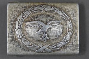 Original German WWII Luftwaffe 2nd Model Aluminum Buckle Unmarked