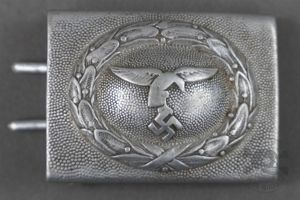 Original German WWII Pre-War First Model Luftwaffe Aluminum Buckle Unmarked