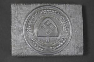 Original German WWII Reichsarbeitsdienst RAD Parade Belt Buckle By Overhoff …