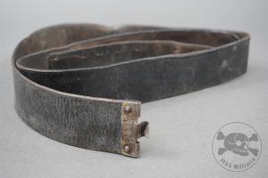 Original Pre-WWII HJ Black Leather Belt Size 100cm