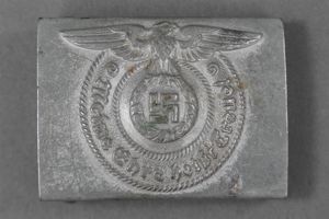 Original Waffen SS EM/NCO's Belt Buckle Unmarked Overhoff & Cie