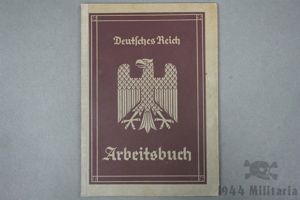 Original Third Reich Arbeitsbuch (Workbook)