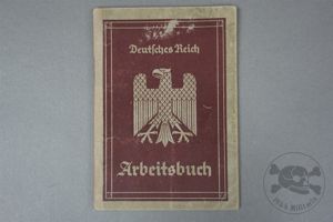 Original Third Reich Arbeitsbuch (Workbook)