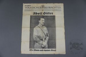 Rare Original Pre Third Reich Adolf Hitler National Observer Front …