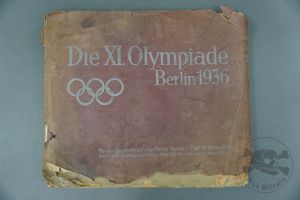 Original German WWII 1936 Berlin Olympics Collector Cards Scrapbook