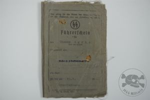Rare Original Waffen SS Driver's License (Führerschein) 1st and 3rd …