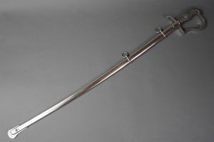 Original Imperial German WWI Partial Engraved Blade Officers Sword