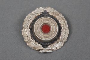 Original German WWII Postal Visor Cap Cockade And Wreath
