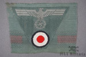 Unissued Original German WWII Heer Cap Eagle And Cockade Trapezoid
