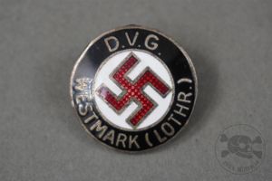 Original Third Reich D.V.G. Westmark NSDAP Membership Pin