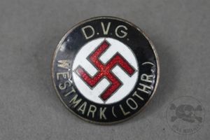 Original Third Reich D.V.G. Westmark NSDAP Membership Pin RZM M9/312