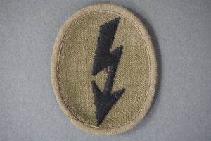 Original German WWII Tropical Heer Pioneer Signal Blitz Patch