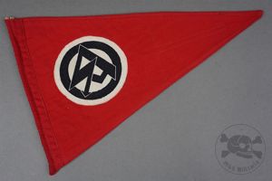Original Third Reich Sturmabteilung (SA) Pennant Flag Without RZM Tag