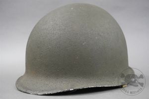 Original US WWII M1 Front Seam Fixed Bale Helmet With …