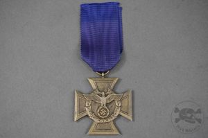 Original Third Reich Customs Border Service Medal Marked L-58 By …