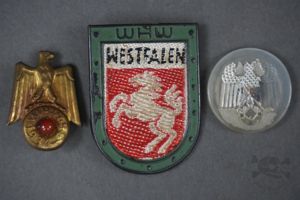 Original Third Reich Winterhilfswerk (WHW) Tinnies Lot of 3