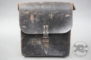 Original German WWII Signals (Nachrichtentasche) Leather Tool Pouch Dated 1940