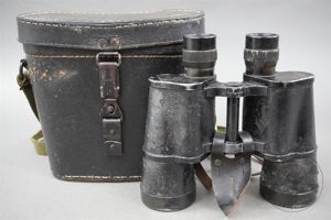 Original German WWII 7x50 Binoculars (Dienstglas) With Black Presstoff Case …