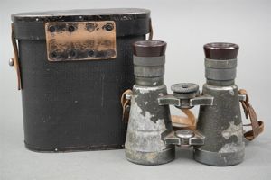 Original Imperial German WWI Fernglas 08 Binoculars (Dienstglas) With Case
