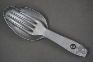 Original German WWII Fork & Spoon Combination Marked G&CL42