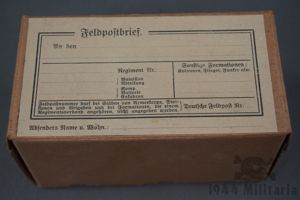 Original German WWII Feldpost Box With Label