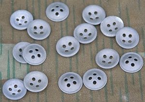 Original German WWII Zinc Metal Dish Shirt Buttons (Set of …