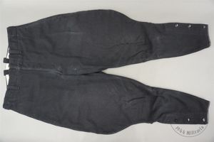 Original German WWII Black Wool NSKK Breeches