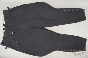 Original Third Reich Black Wool Hitler Jugend (HJ) Breeches With …