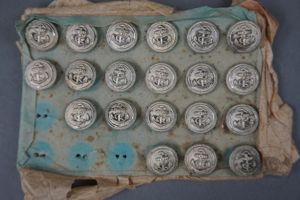 Unissued Original German WWII Kriegsmarine 18mm Silver Uniform Buttons Card …