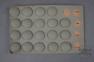 Unissued Original German WWII Fieldgray Officer's Shoulder Board 16mm Buttons …