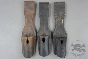 Original German WWII K98 Bayonet Frogs Damaged Set Of 3
