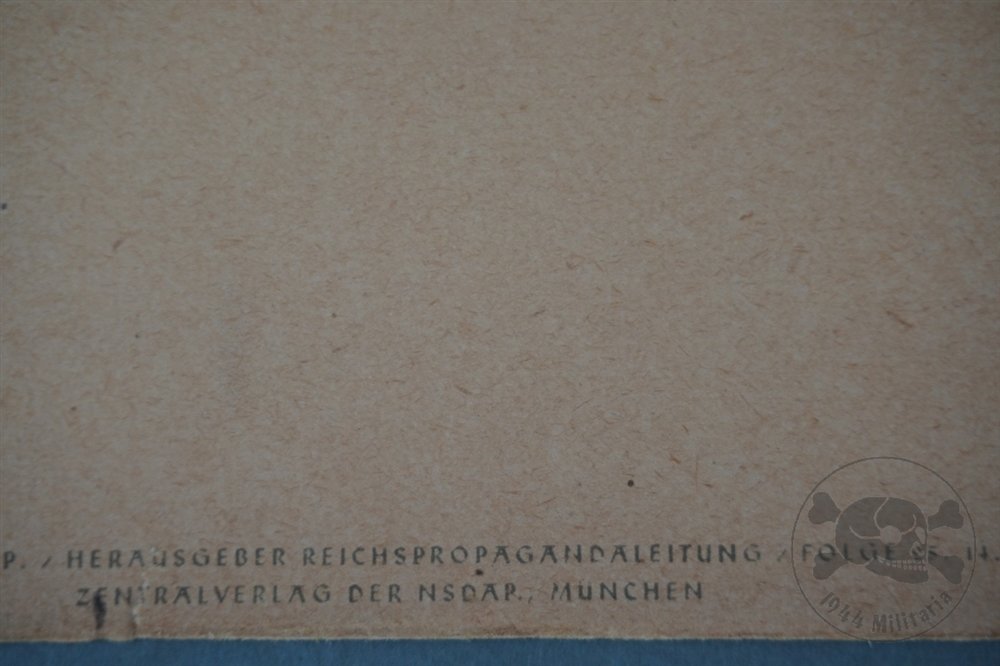 Original Third Reich Wochenspruch der NSDAP Propaganda Poster Featuring Adolf Hitler Quote — image 10