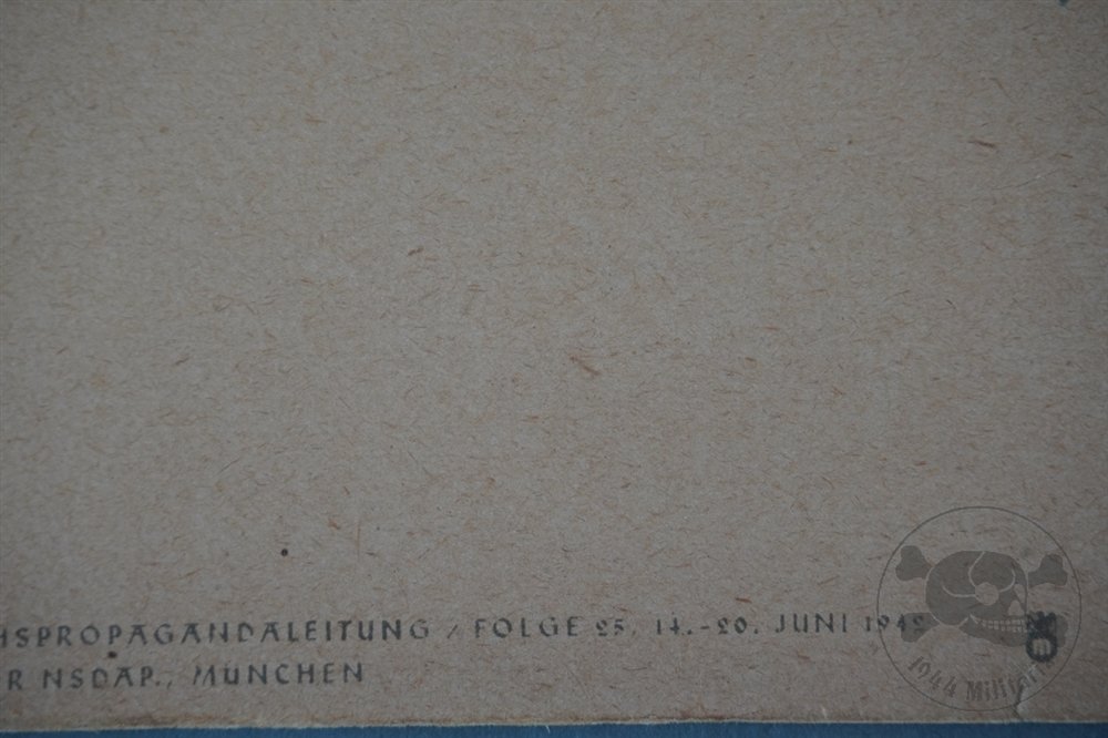 Original Third Reich Wochenspruch der NSDAP Propaganda Poster Featuring Adolf Hitler Quote — image 11