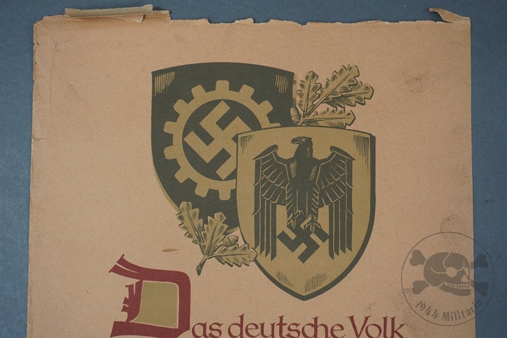 Original Third Reich Wochenspruch der NSDAP Propaganda Poster Featuring Adolf Hitler Quote — image 2