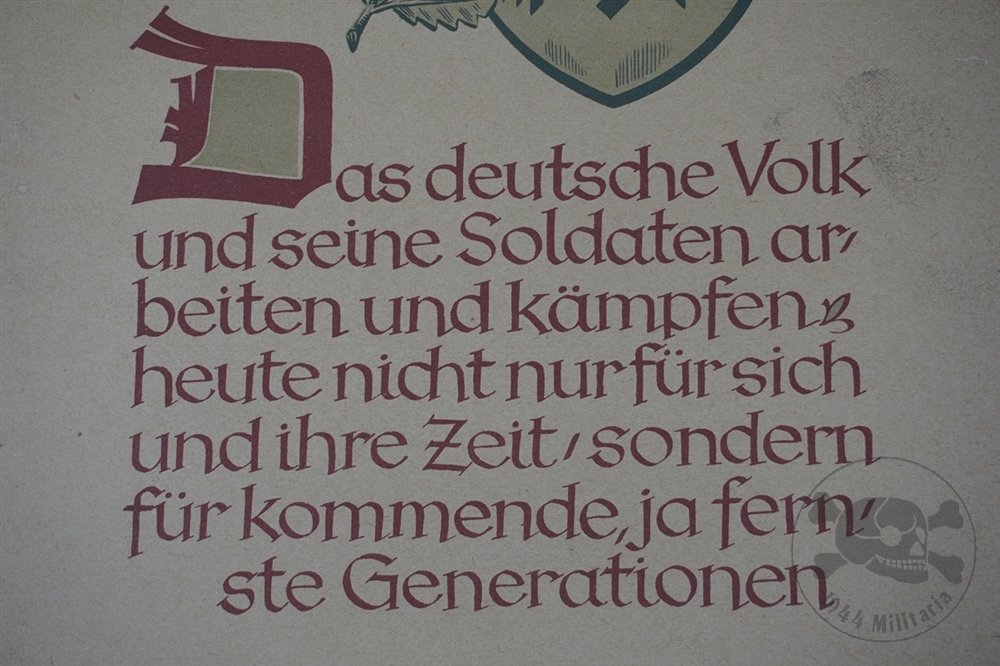Original Third Reich Wochenspruch der NSDAP Propaganda Poster Featuring Adolf Hitler Quote — image 5