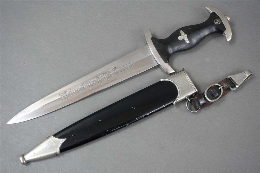 Original Early Third Reich SS Dagger With Full Ground Röhm Inscription by Böker — image 2