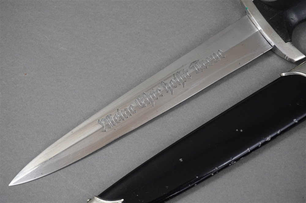 Original Early Third Reich SS Dagger With Full Ground Röhm Inscription by Böker — image 3