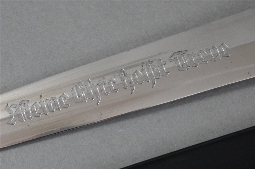 Original Early Third Reich SS Dagger With Full Ground Röhm Inscription by Böker — image 4